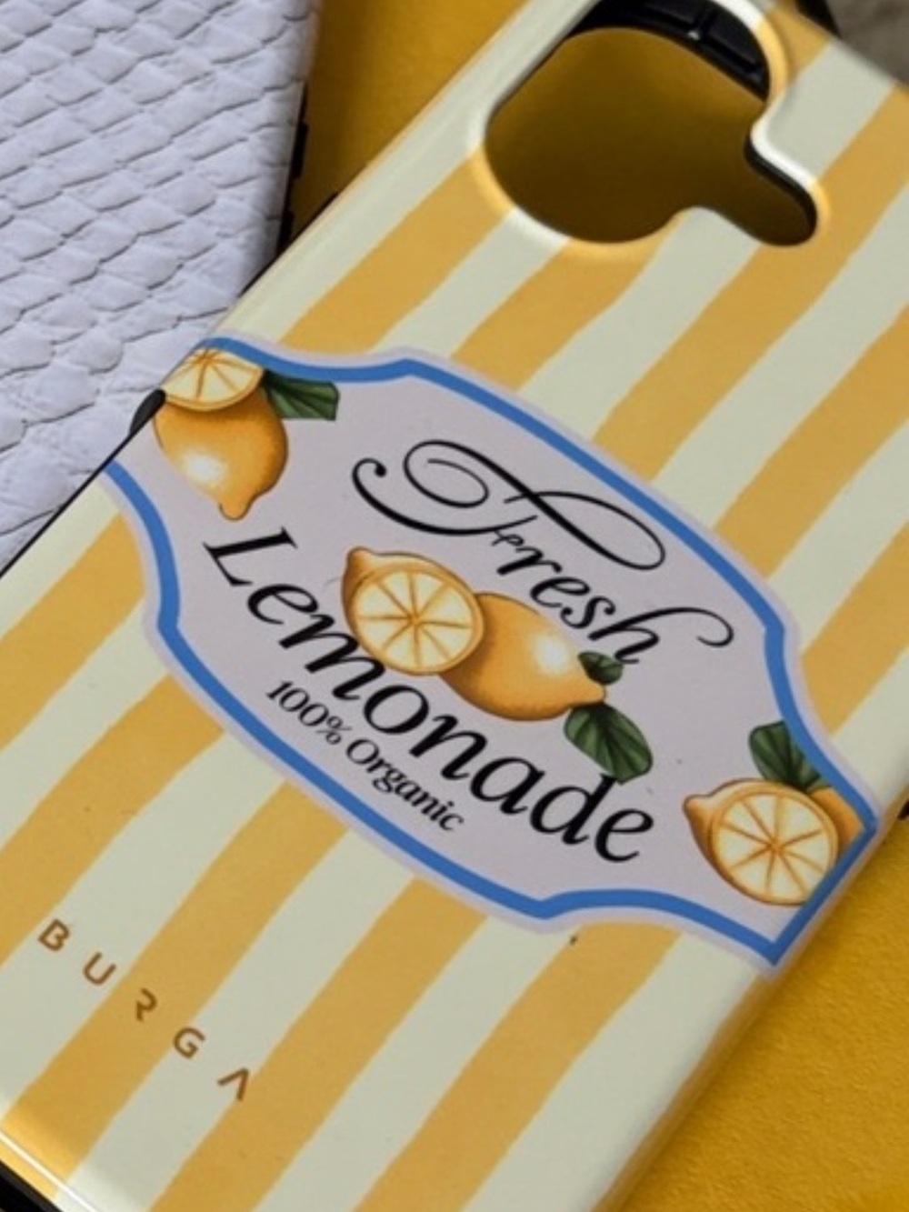 BURGA Fresh Lemonade Yellow Graphic Phone Case